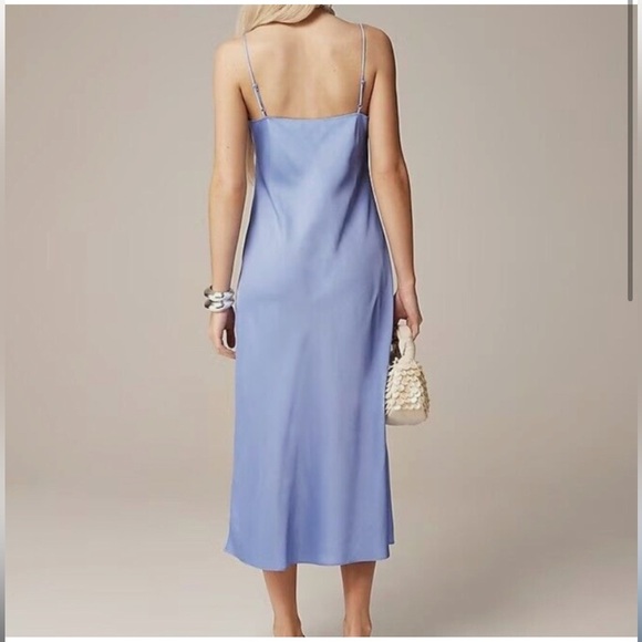 NWT J.Crew Blue Slip Dress size 12 - Picture 7 of 7